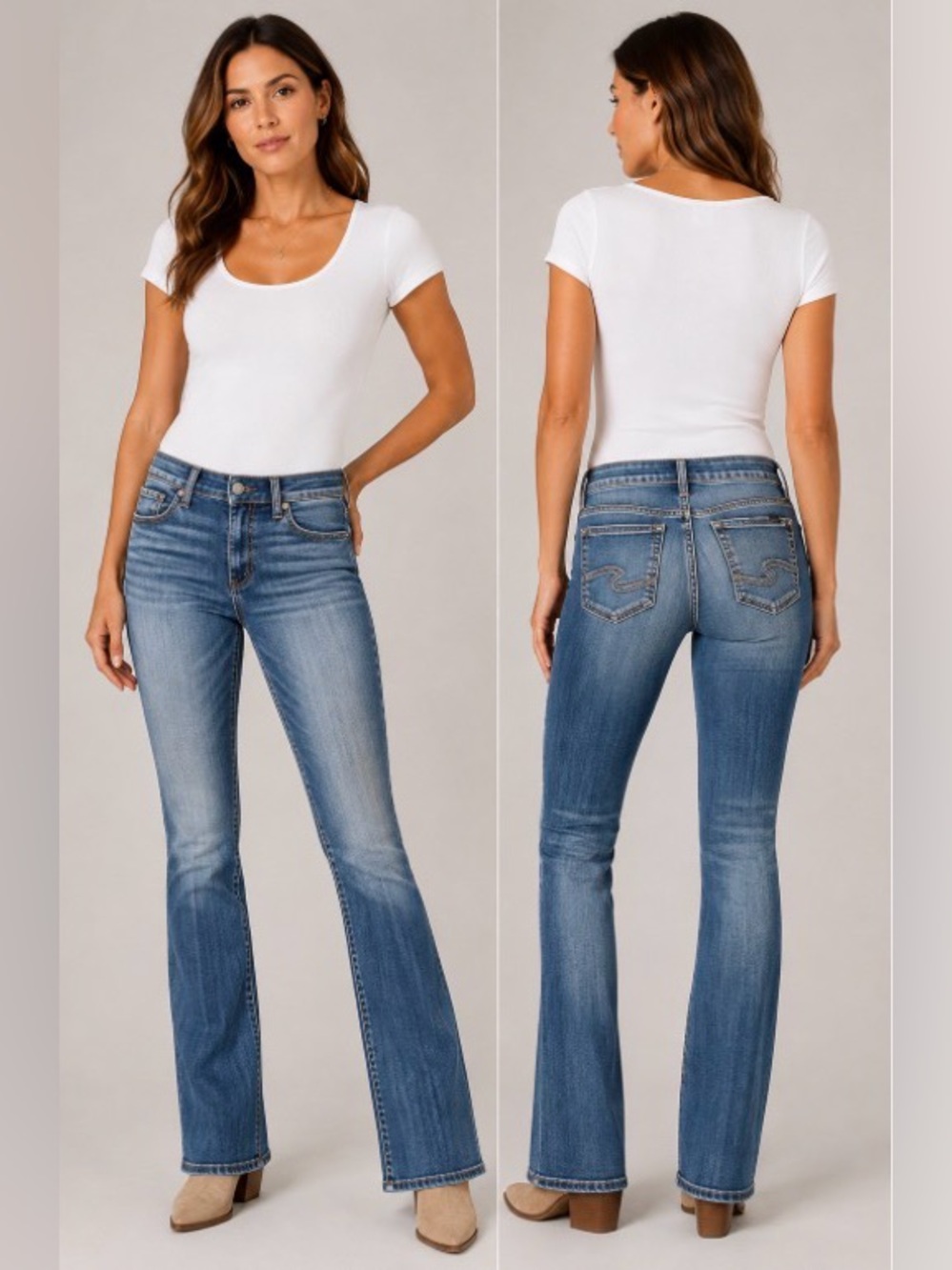 Silver Jeans Co Elyse Slim Bootcut Jeans Size 30 Stretch Blue